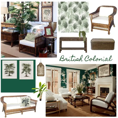 British Colonial Interior Design Mood Board by interiorology on Style Sourcebook