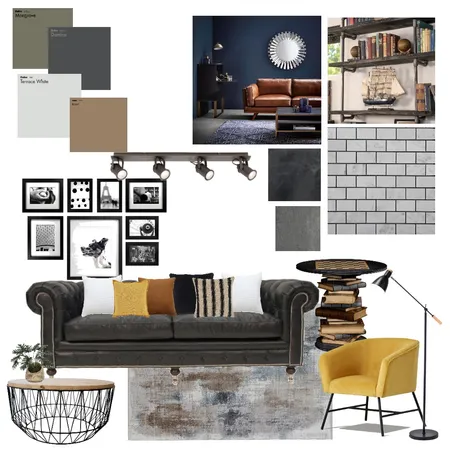 Industrial Living Interior Design Mood Board by Olle Decor on Style Sourcebook