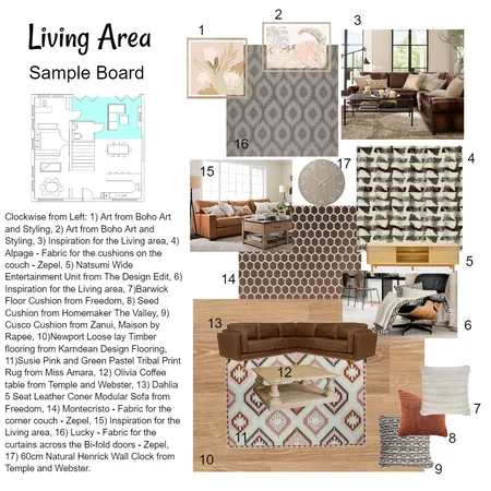 Living Room Interior Design Mood Board by Michelle Baker on Style Sourcebook