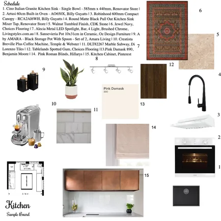 Kitchen Sample Board Interior Design Mood Board by ZainabElhaj on Style Sourcebook