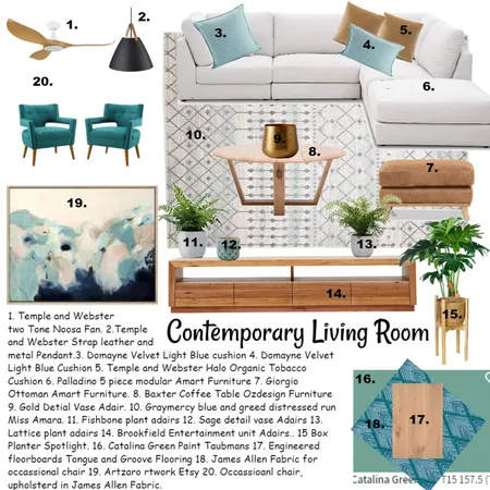 Contemporary Living Room Assignment 9 Interior Design Mood Board by ShaeForster on Style Sourcebook