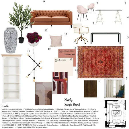 Study Sample Board Interior Design Mood Board by ZainabElhaj on Style Sourcebook