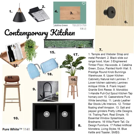 Kitchen assignment 9 Interior Design Mood Board by ShaeForster on Style Sourcebook