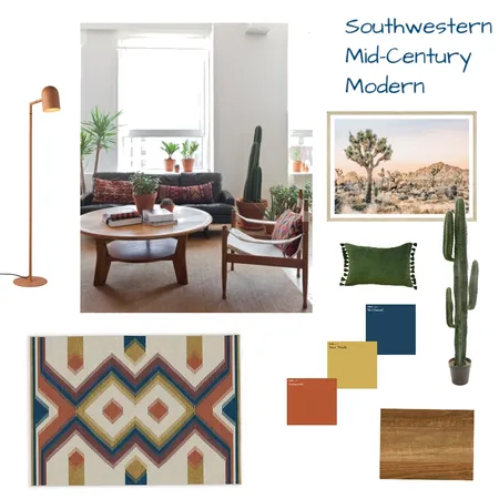 Southwestern Mid-Century Modern 2 Interior Design Mood Board by Jess Lazell on Style Sourcebook