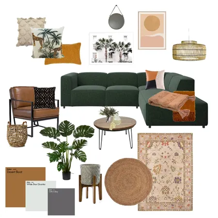moody boho Interior Design Mood Board by Linsey on Style Sourcebook