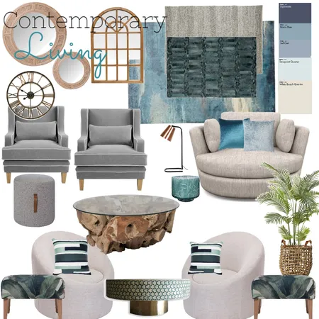 Contemporary living Interior Design Mood Board by trishd-esigns on Style Sourcebook