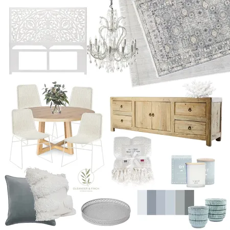 Fuscha dining Interior Design Mood Board by Oleander & Finch Interiors on Style Sourcebook