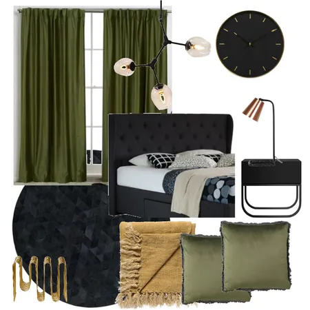 Black bedroom Interior Design Mood Board by Monicared on Style Sourcebook