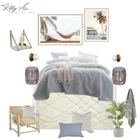 Masculine coastal bedroom Interior Design Mood Board by Kelly on Style Sourcebook