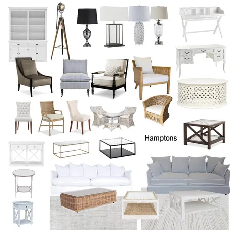 Hamptons Interior Design Mood Board by Abetterbox on Style Sourcebook