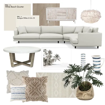 Coastal Living Room Interior Design Mood Board by AlannahHolle on Style Sourcebook