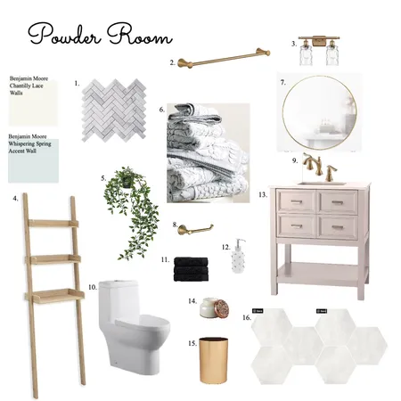 Assignment 9 Powder Room Interior Design Mood Board by Jaimiejoyce on Style Sourcebook