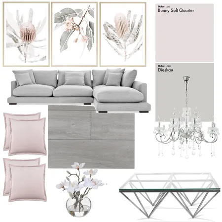 Living Room - Blush/Grey Interior Design Mood Board by aperch on Style Sourcebook