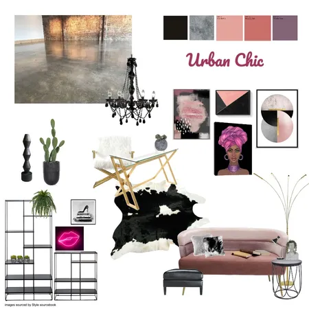 Home office - Urban Chic Interior Design Mood Board by Stella Silva on Style Sourcebook