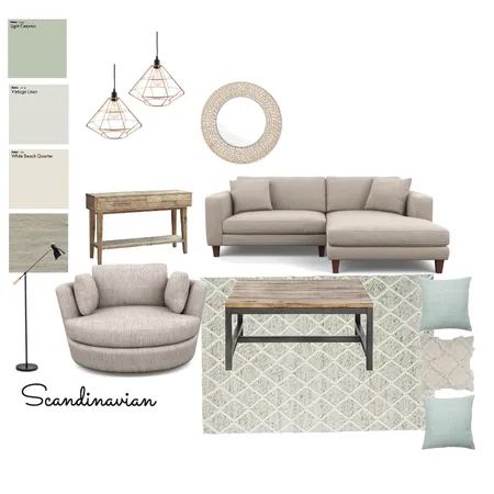 Scandinavian living room Interior Design Mood Board by sharnialberni on Style Sourcebook