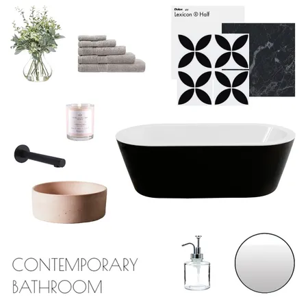 Contemporary Bathroom Interior Design Mood Board by PujaMistry on Style Sourcebook