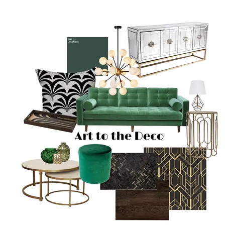 Art to the Deco Interior Design Mood Board by Shauné Coetzee on Style Sourcebook
