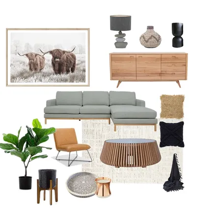 Modern Boho - Living Room Interior Design Mood Board by Soltan Home Projects on Style Sourcebook