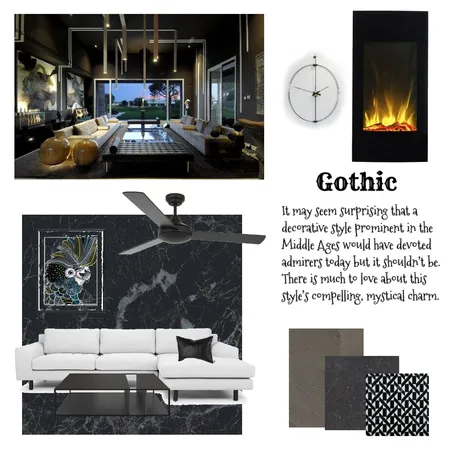 Gothic Interior Design Mood Board by Vianney on Style Sourcebook