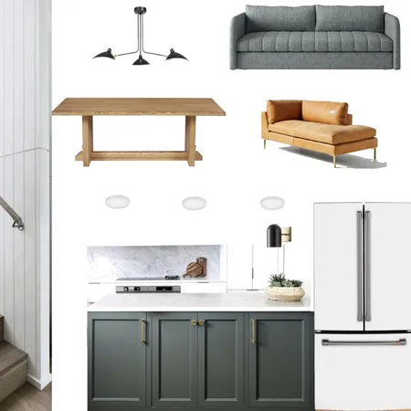 leather and gray chaise Interior Design Mood Board by knadamsfranklin on Style Sourcebook