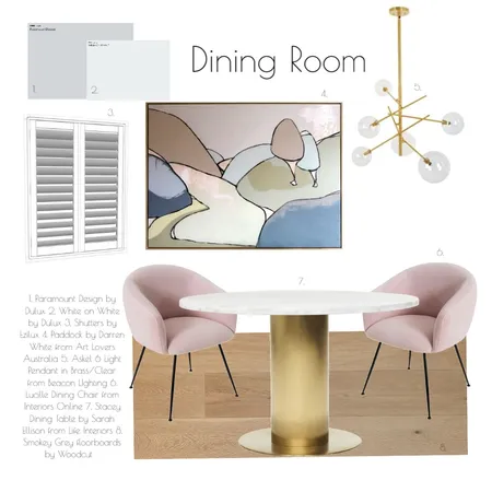 Dining Room Sydney Terrace Interior Design Mood Board by Two By Two Design on Style Sourcebook