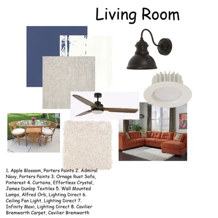 Living Room Interior Design Mood Board by Furnished Flair on Style Sourcebook