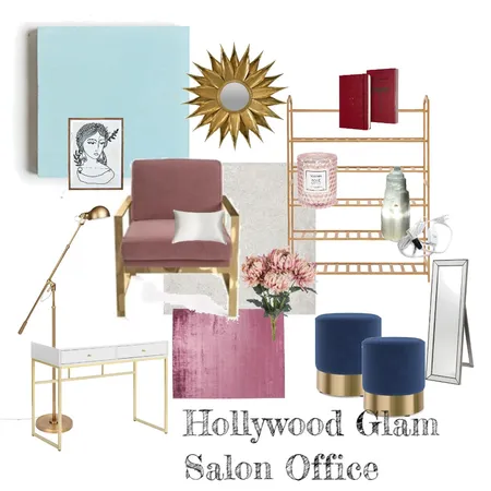 Hollywood Glam Salon Office Interior Design Mood Board by vanillachicbooth on Style Sourcebook
