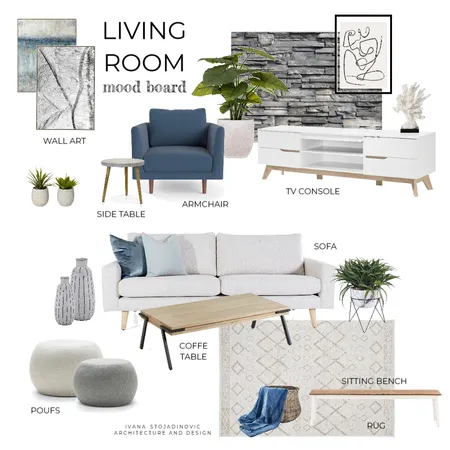 Living Room Interior Design Mood Board by 4th Floor Design on Style Sourcebook