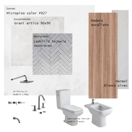Baño Irina Interior Design Mood Board by Antonela on Style Sourcebook