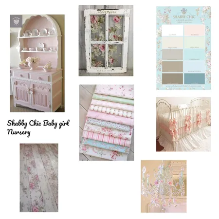 Shabby Chic baby girl nursery Interior Design Mood Board by Leigh on Style Sourcebook
