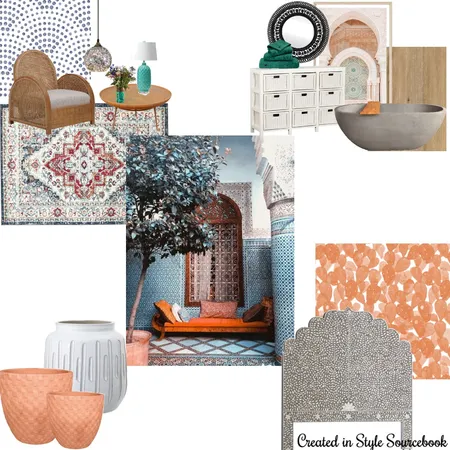 Moroccan Style Interior Design Mood Board by sharnialberni on Style Sourcebook