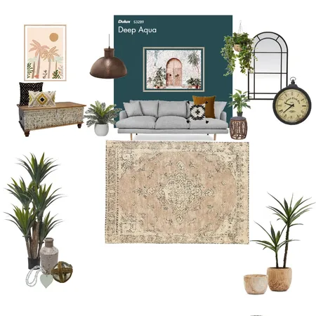 Boho Natural Interior Design Mood Board by feelouise on Style Sourcebook