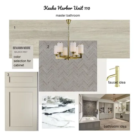 Master bathroom 110 Interior Design Mood Board by Faizi Design on Style Sourcebook