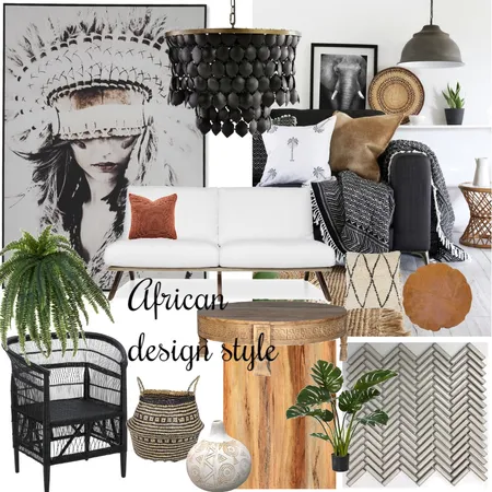 African Style mood board Interior Design Mood Board by amyguest on Style Sourcebook