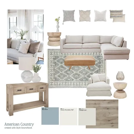 American Country Interior Design Mood Board by Renee Lancaster on Style Sourcebook