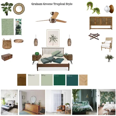 Grahame Greene Tropical Interior Design Mood Board by Seal Interiors on Style Sourcebook