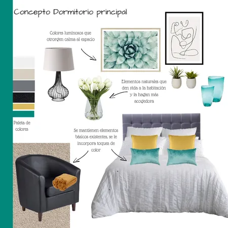 dormitorio ppal Interior Design Mood Board by clauconejero on Style Sourcebook