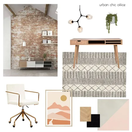 Urban Chic Office Interior Design Mood Board by tiffanytnniquette1224 on Style Sourcebook