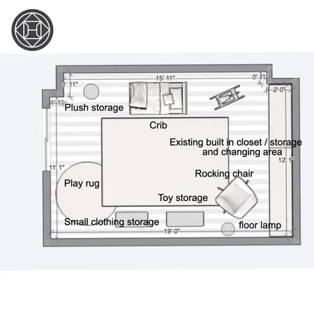 nursery floorplan Interior Design Mood Board by RitaPolak10 on Style Sourcebook