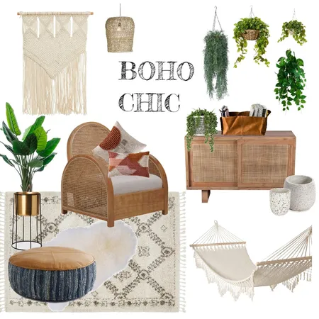 Boho Chic Interior Design Mood Board by Joanna Redfearn on Style Sourcebook