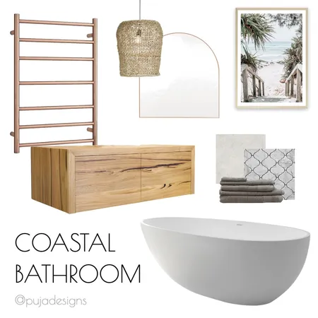 Coastal Bathroom Interior Design Mood Board by PujaMistry on Style Sourcebook