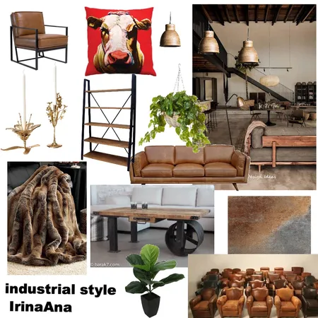 Industrial Mood board Interior Design Mood Board by IrinaAna on Style Sourcebook