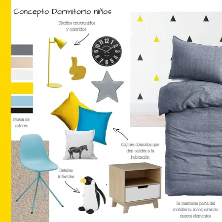 dormitorio niño Interior Design Mood Board by clauconejero on Style Sourcebook