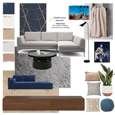 Media Room Interior Design Mood Board by Sandra Lucas Designs on Style Sourcebook