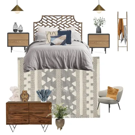 Bedroom Mid Century Modern Interior Design Mood Board by MelissaKW on Style Sourcebook