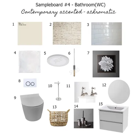 WC Sample board Interior Design Mood Board by Simone Oberholzer on Style Sourcebook