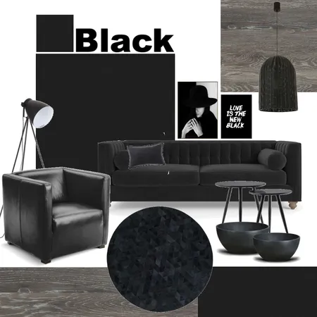 Black Interior Design Mood Board by ideenreich on Style Sourcebook