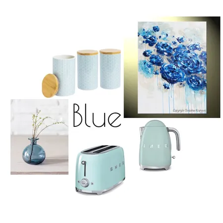 Blue kitchen Interior Design Mood Board by elisasandre on Style Sourcebook