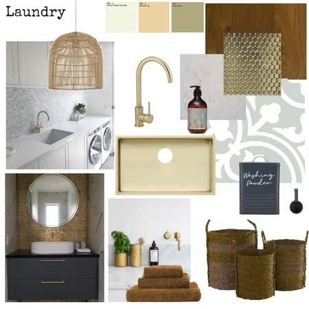 Sample Board template - Laundry Interior Design Mood Board by ZenteriorDesigns on Style Sourcebook