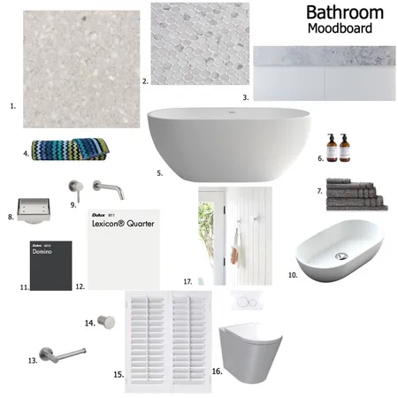 Bathroom Interior Design Mood Board by Jo Aiello on Style Sourcebook